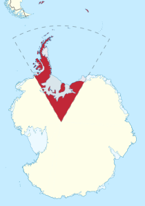 (Above: Britain's claim in Antarctica)