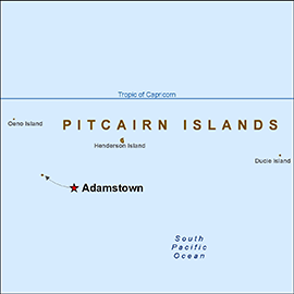 (Above: Map of the Pitcairn Islands)