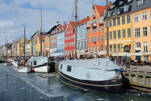 (Above: Nyhavn, one of the central tourist attractions of Copenhagen, Denmark)